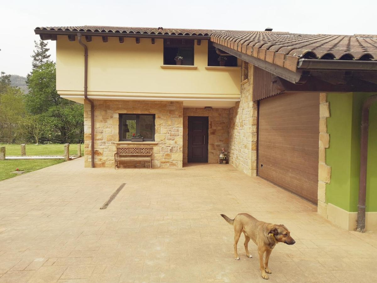 Chalet Con Piscina Climatizada En La Naturaleza Areatza Buitenkant foto