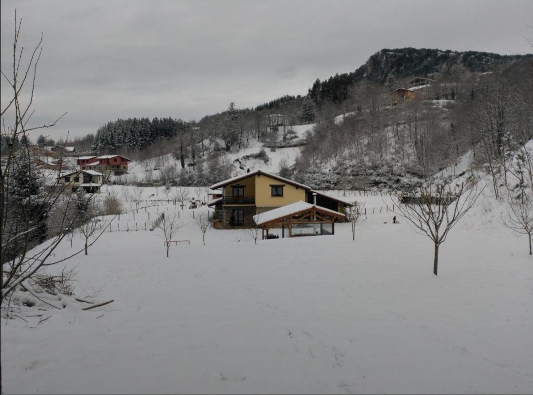 Chalet Con Piscina Climatizada En La Naturaleza Areatza Buitenkant foto